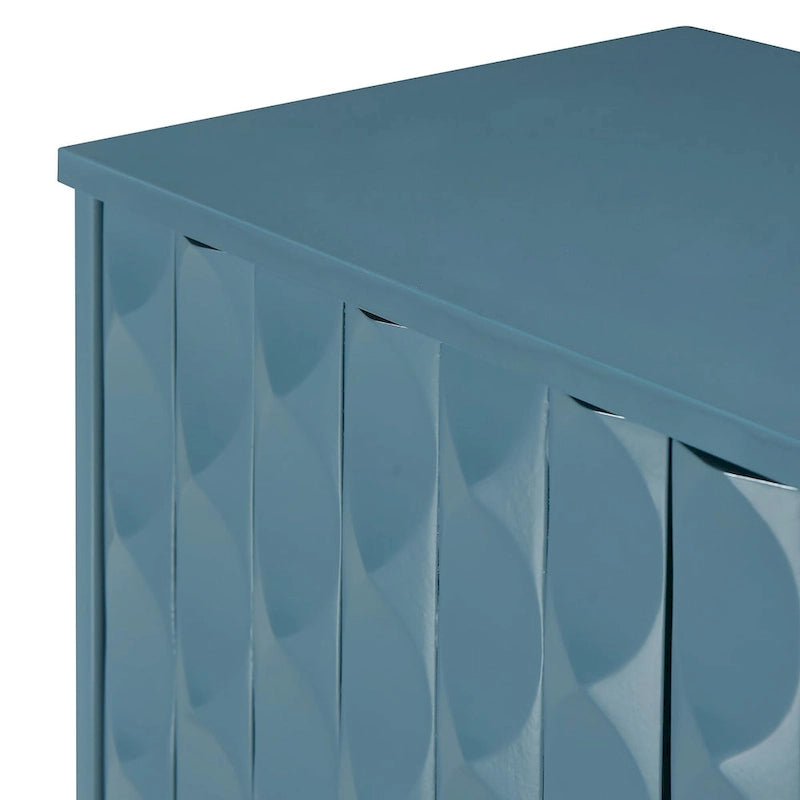 Modernes 4-türiges Sideboard mit gewölbten Türen mit Muster