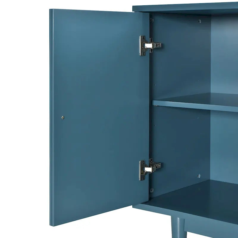 Modernes 4-türiges Sideboard mit gewölbten Türen mit Muster