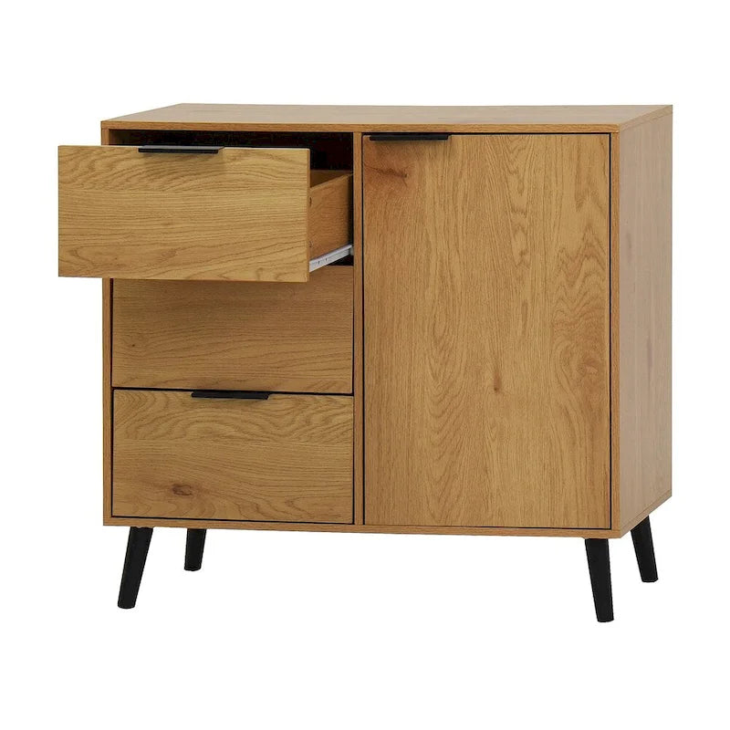 Holzsideboard mit 3 Schubladen
