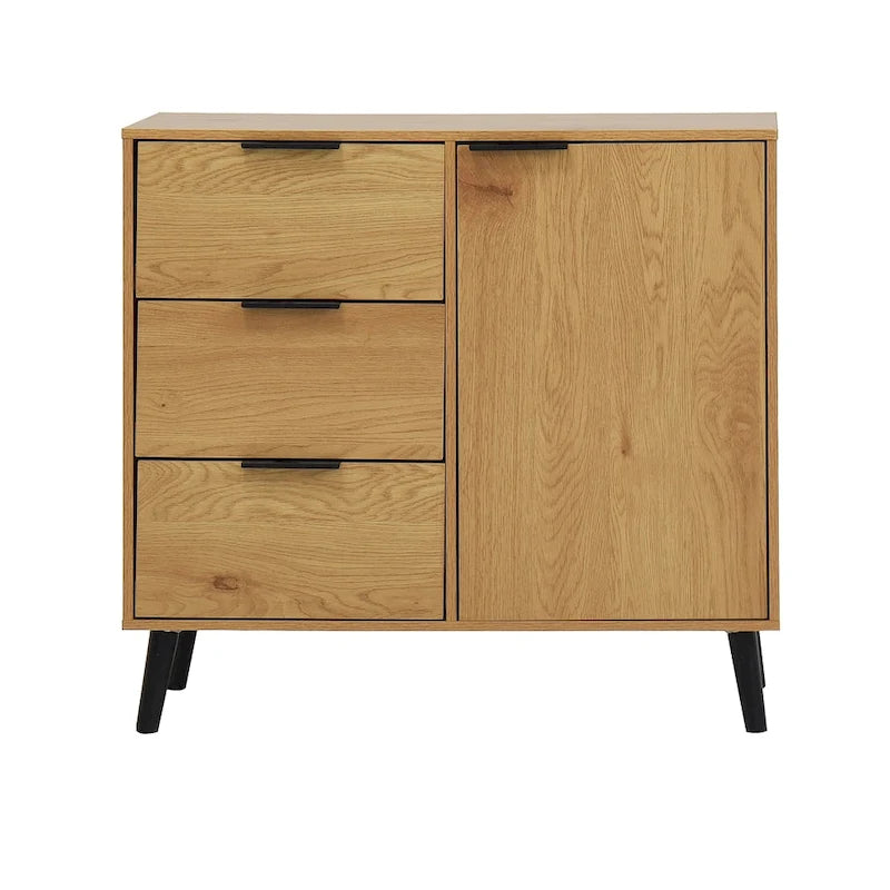 Holzsideboard mit 3 Schubladen