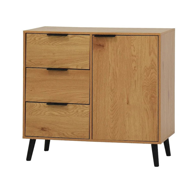 Holzsideboard mit 3 Schubladen