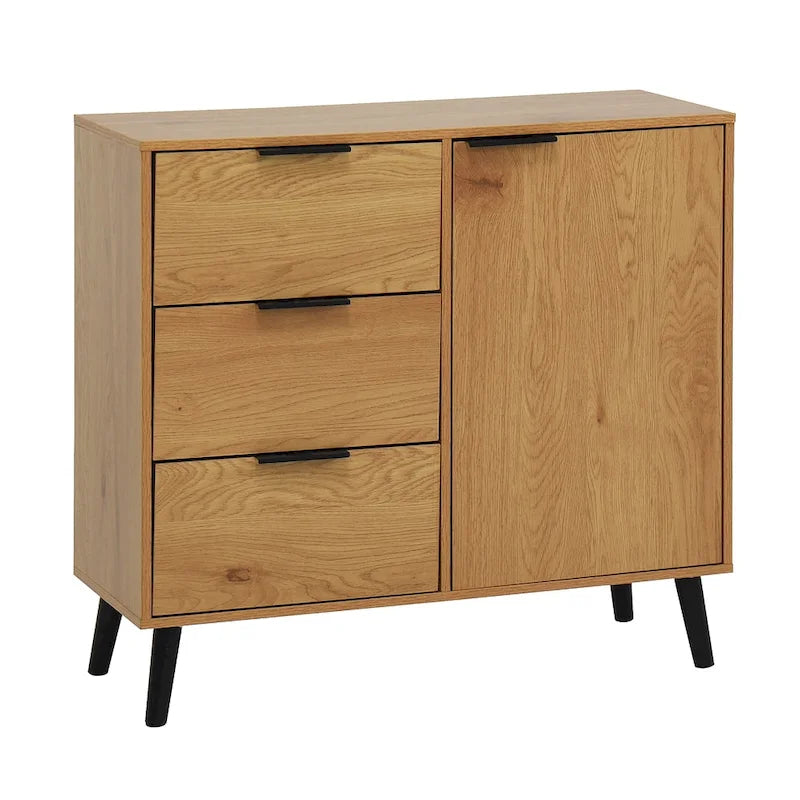 Holzsideboard mit 3 Schubladen