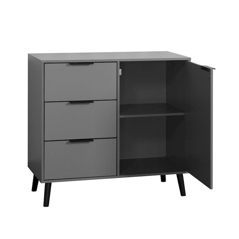 Holzsideboard mit 3 Schubladen