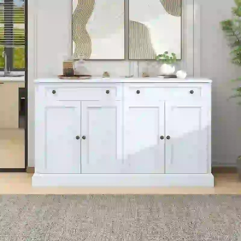 58" Sideboard aus MDF mit verstellbaren Einlegeböden