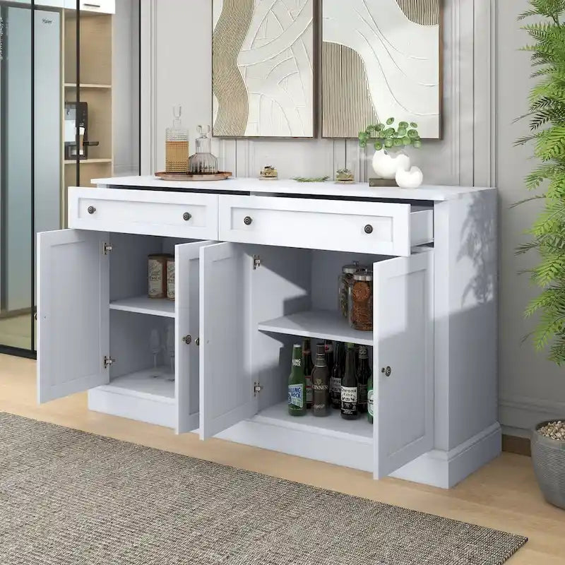 58" Sideboard aus MDF mit verstellbaren Einlegeböden